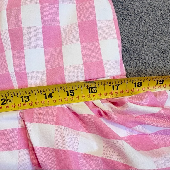 Vixen By Micheline Pitt Dream House Swing Dress Pink Gingham Size 3X Pockets - Picture 15 of 16